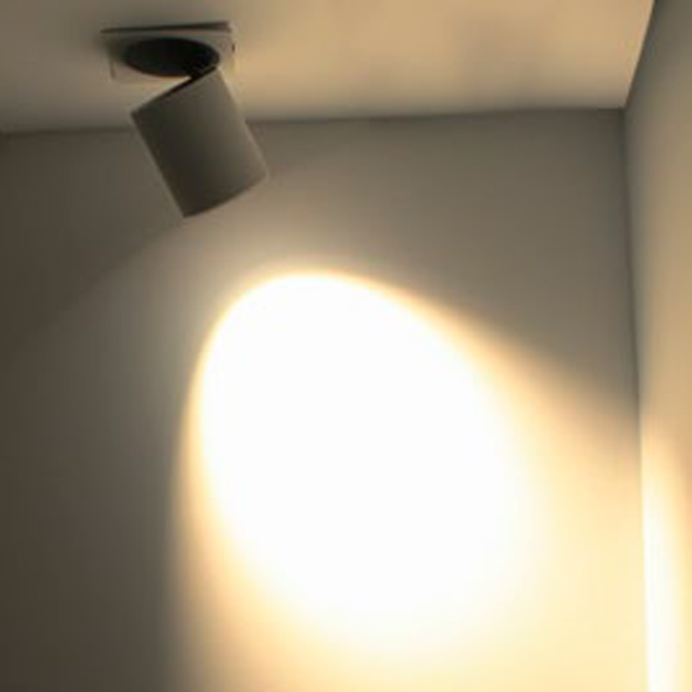 Foco empotrar para bloque lumínico blanco mate