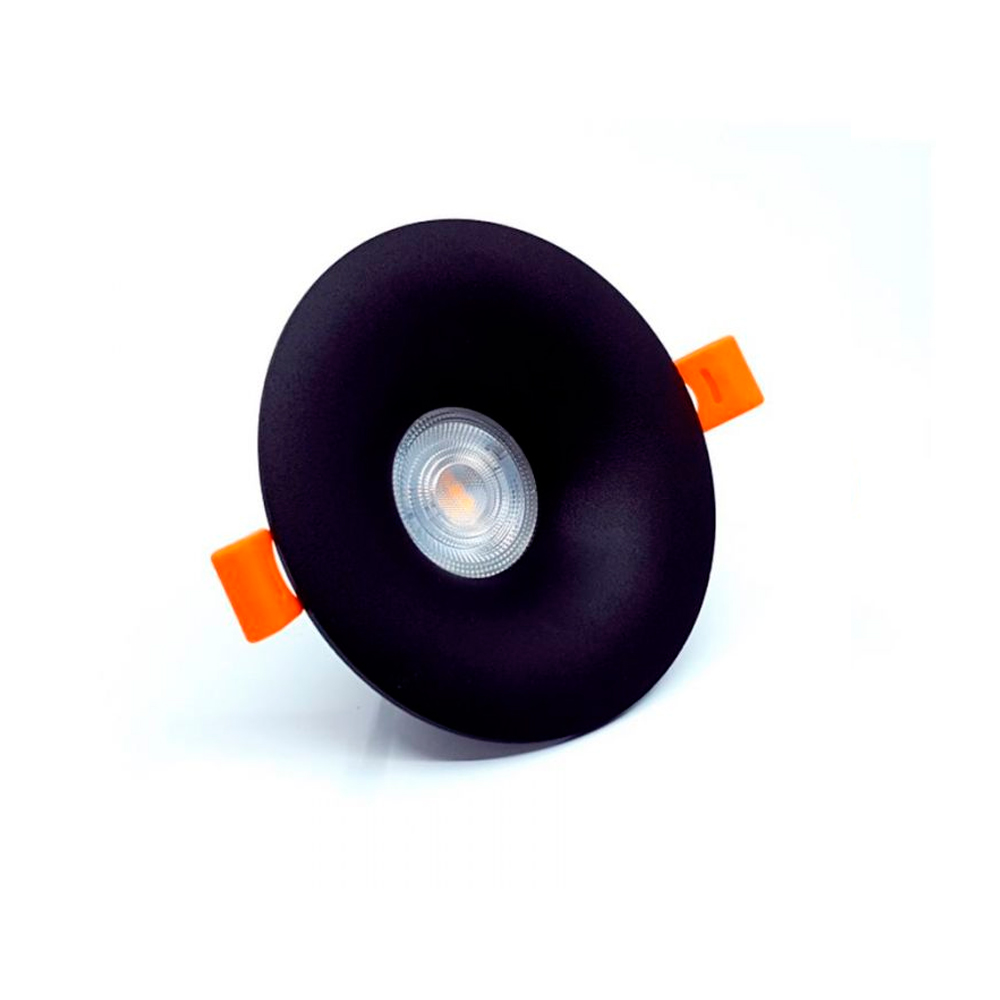 Foco empotrar para GU10 negro texturizado