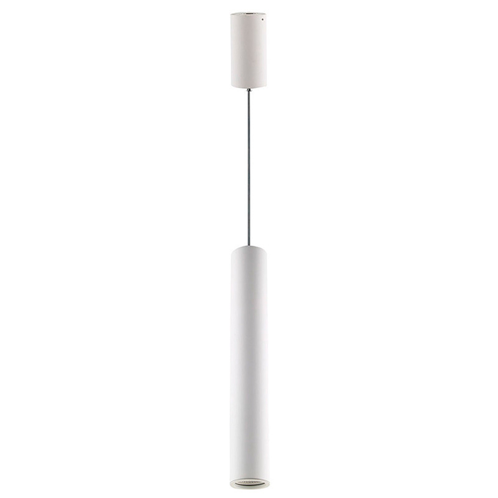 Colgante tubo blanco texturizado