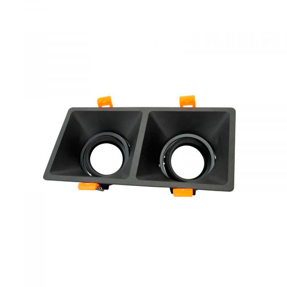 Cardan doble orientable negro mate