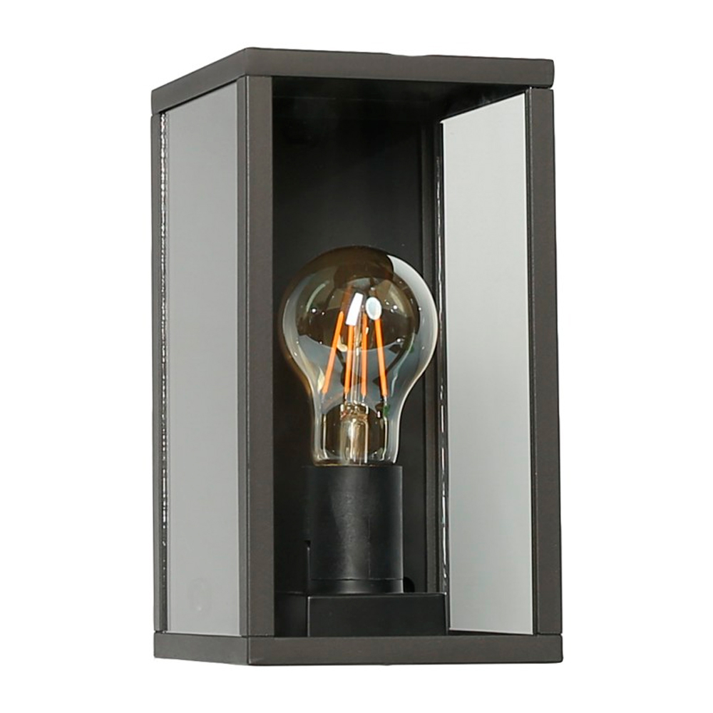 Aplique Cuadrado Negro IP44