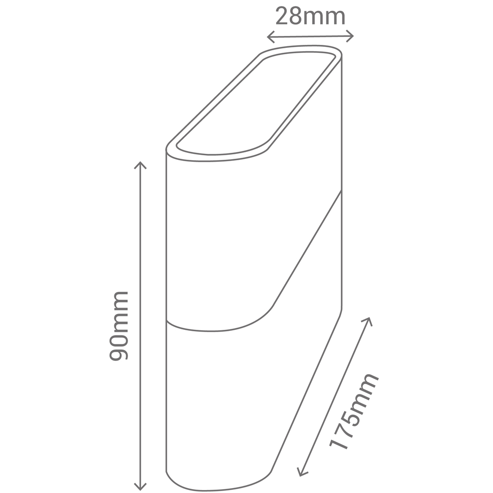 Aplique 2x6W IP54