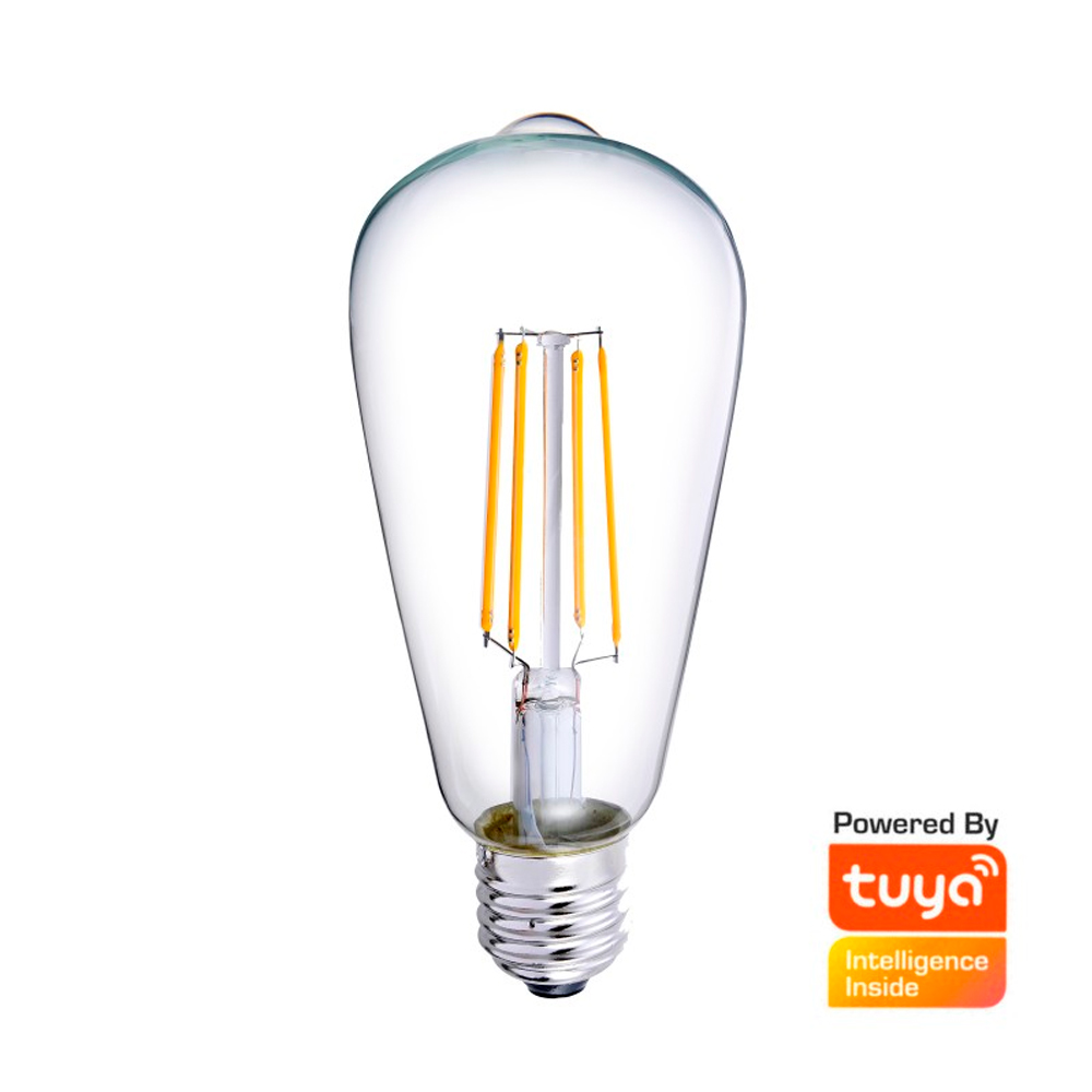 E27 bombilla filamento 7W CCT Domótica 806lm