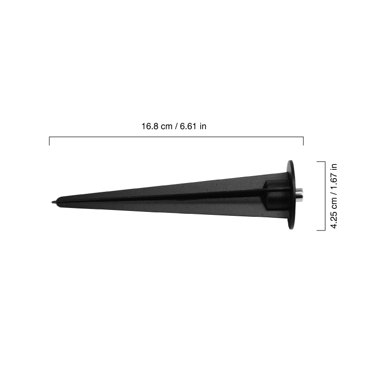Pincho de Aluminio para Proyectores LED de jardín 10-100W x2