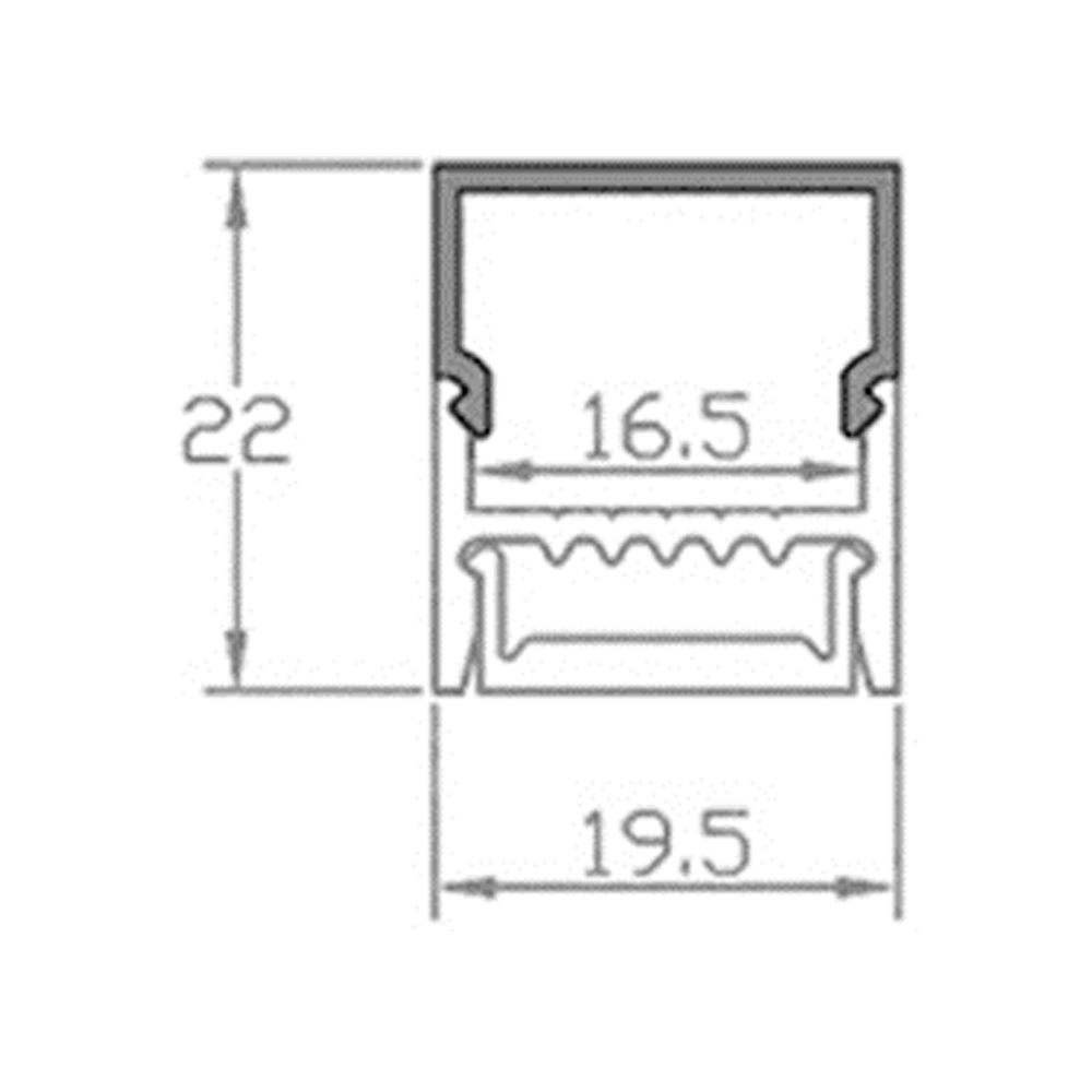 Perfil de Aluminio para Tiras LED 220V