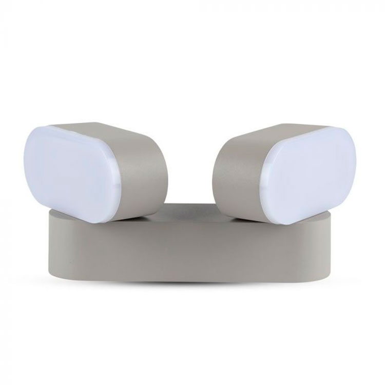 Aplique doble rotatorio Grey 3000K 12W IP65