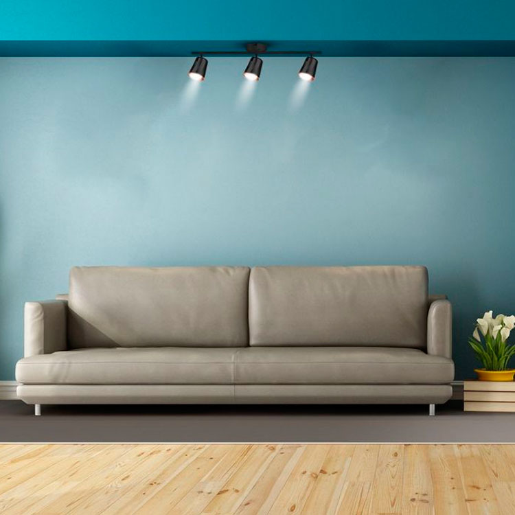 Aplique pared Classic Triple 18W negro