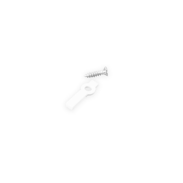 Clip de pared para Tiras LED de 10mm, Incluye Tornillo