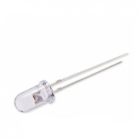 Diodo LED Intermitente, 5mm Blanco Frio 6000°K, 10.000mcd, 35lm 3.3V 20mA