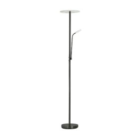 Lámpara de Pie LED con Luz de Lectura Dimerizable Negro Ø300x16mm 28W CCT 1800mm