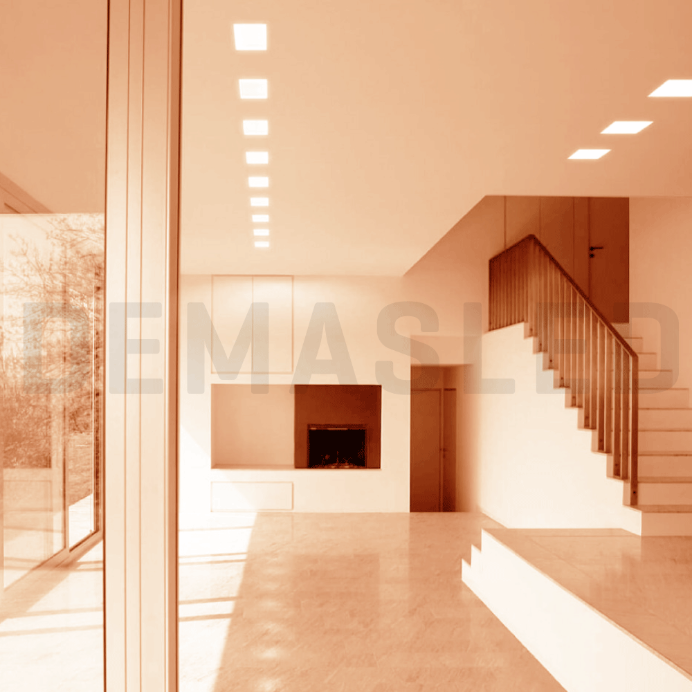 Panel LED cuadrado AJUSTABLE 17x17cm 18W 1620lm Cálido, Empotrar