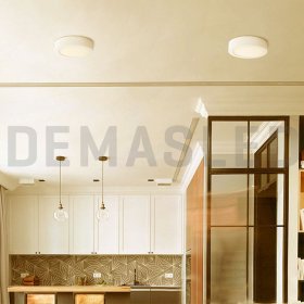 Plafón LED redondo blanco de 30cm, 24W 1920lm Cálido, de aplicar