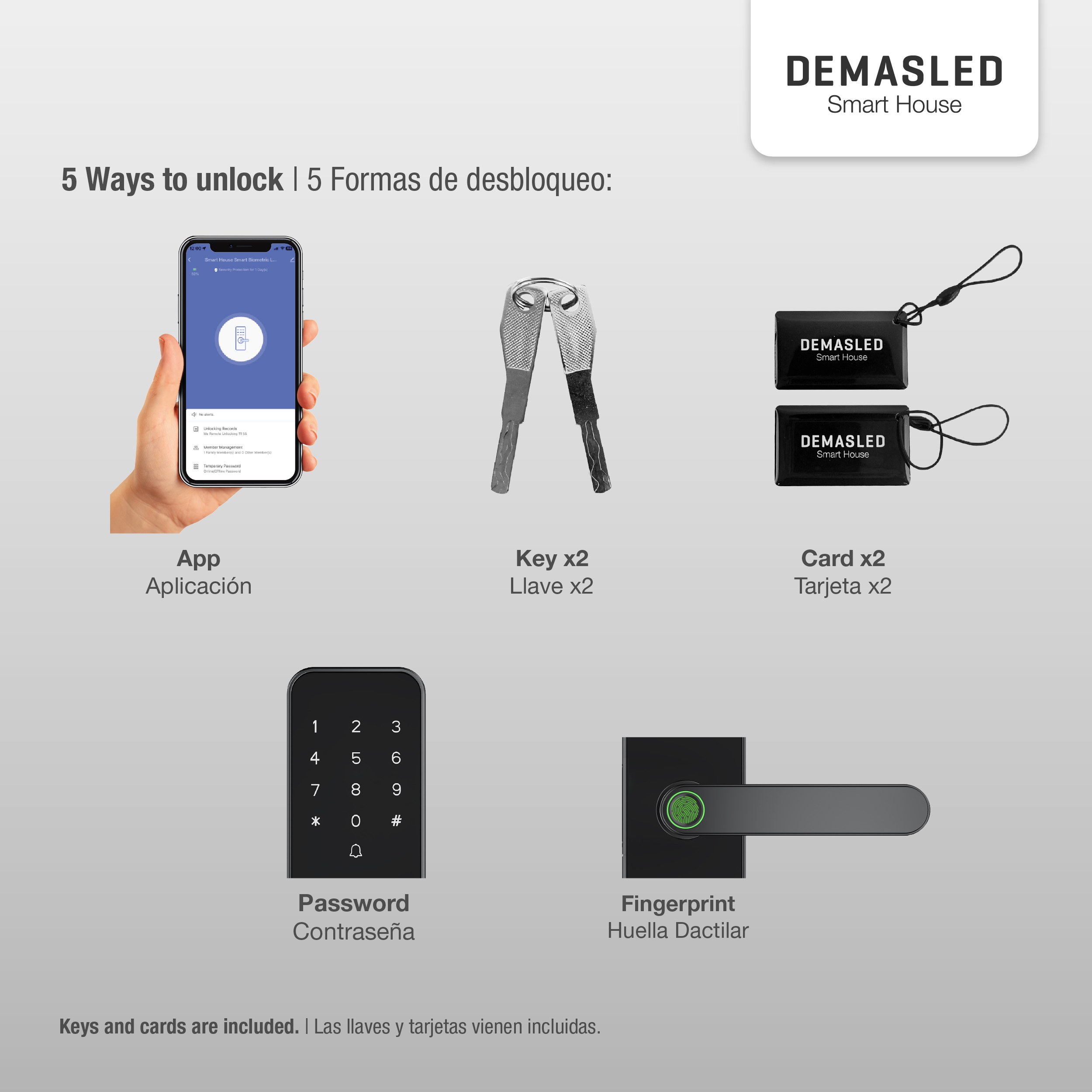 Cerradura Biométrica Smart WIFI 