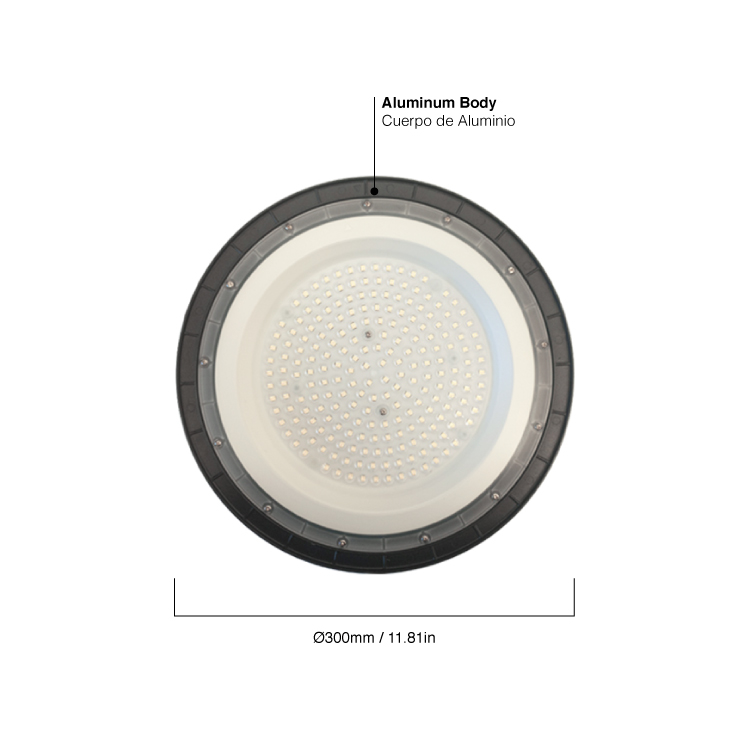 Campana LED High Bay, 85-265V 150W, Blanco Frío 18.000lm IP65