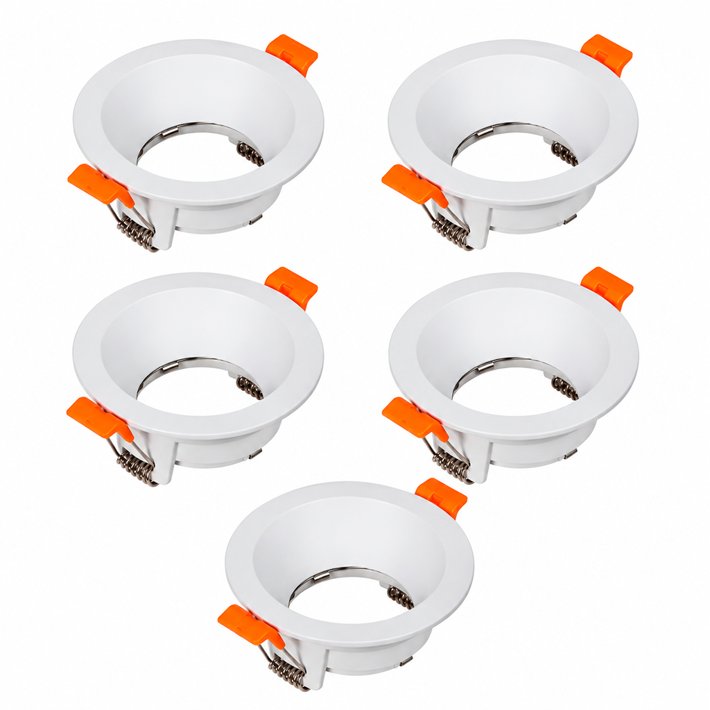 5 unidades Spot Blanco Fijo sin soporte para GU10 ø90mm