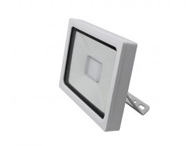 Proyector 30w SLIM Blanco Frío 6000°K carcasa blanca