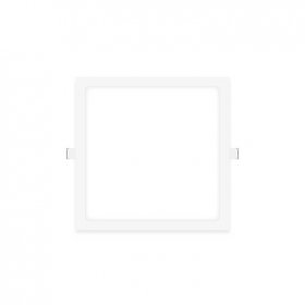Panel LED cuadrado blanco de 17x17cm 12W 900lm Frío, de empotrar