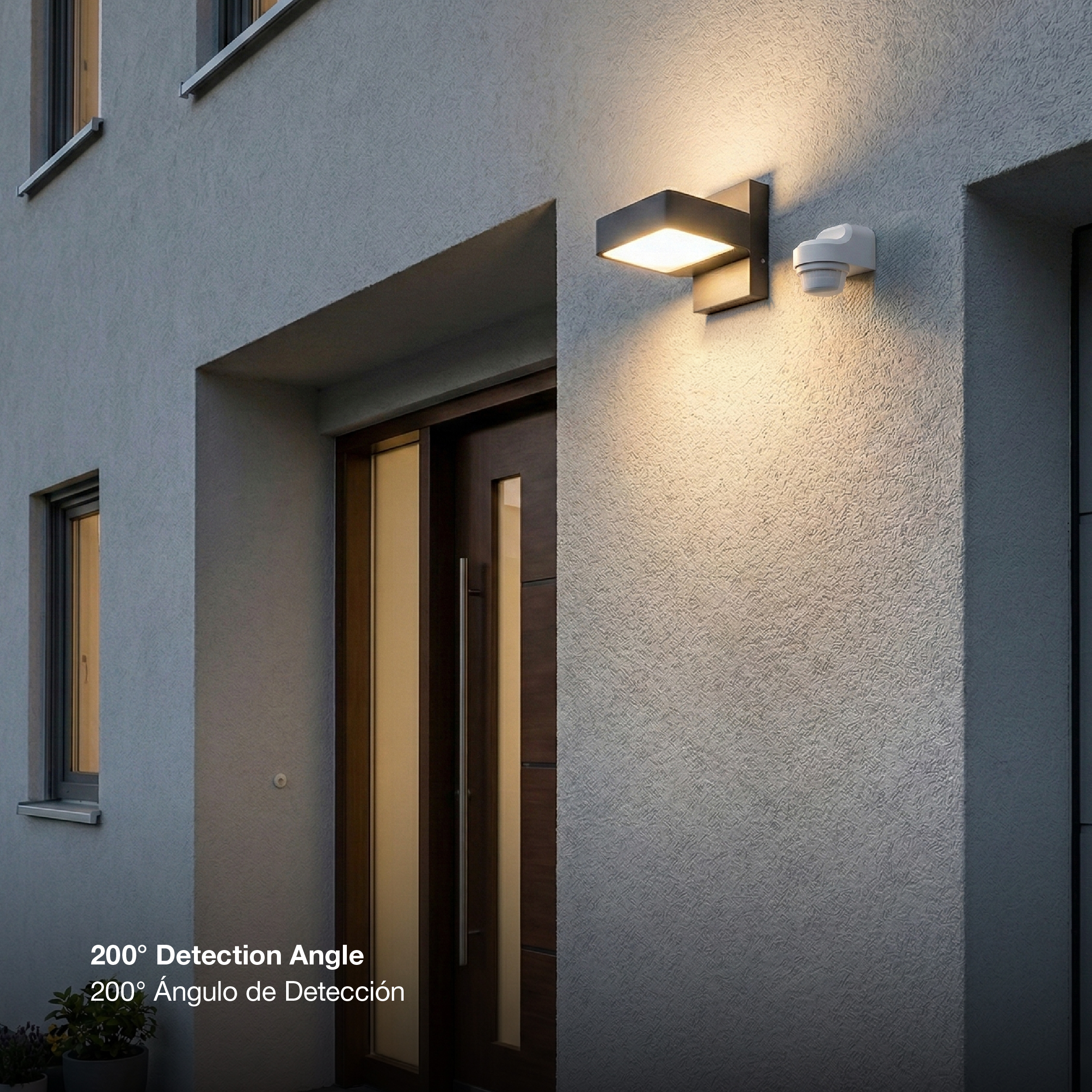 Sensor de Movimiento para Exterior 1000W 10-2000Lux, 2-16m IP65