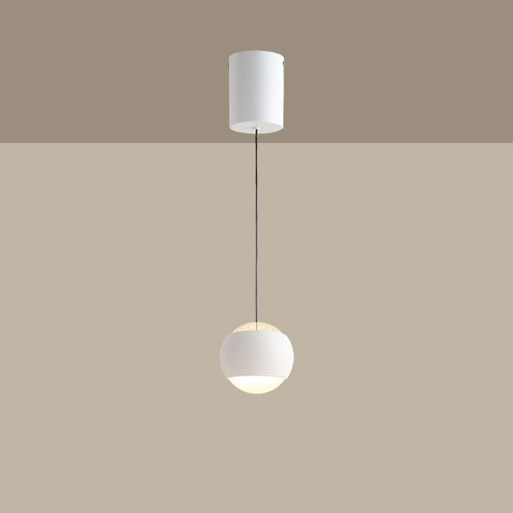 Lámpara Colgante Blanco Diámetro Ø100mm, Blanco Cálido 3000K