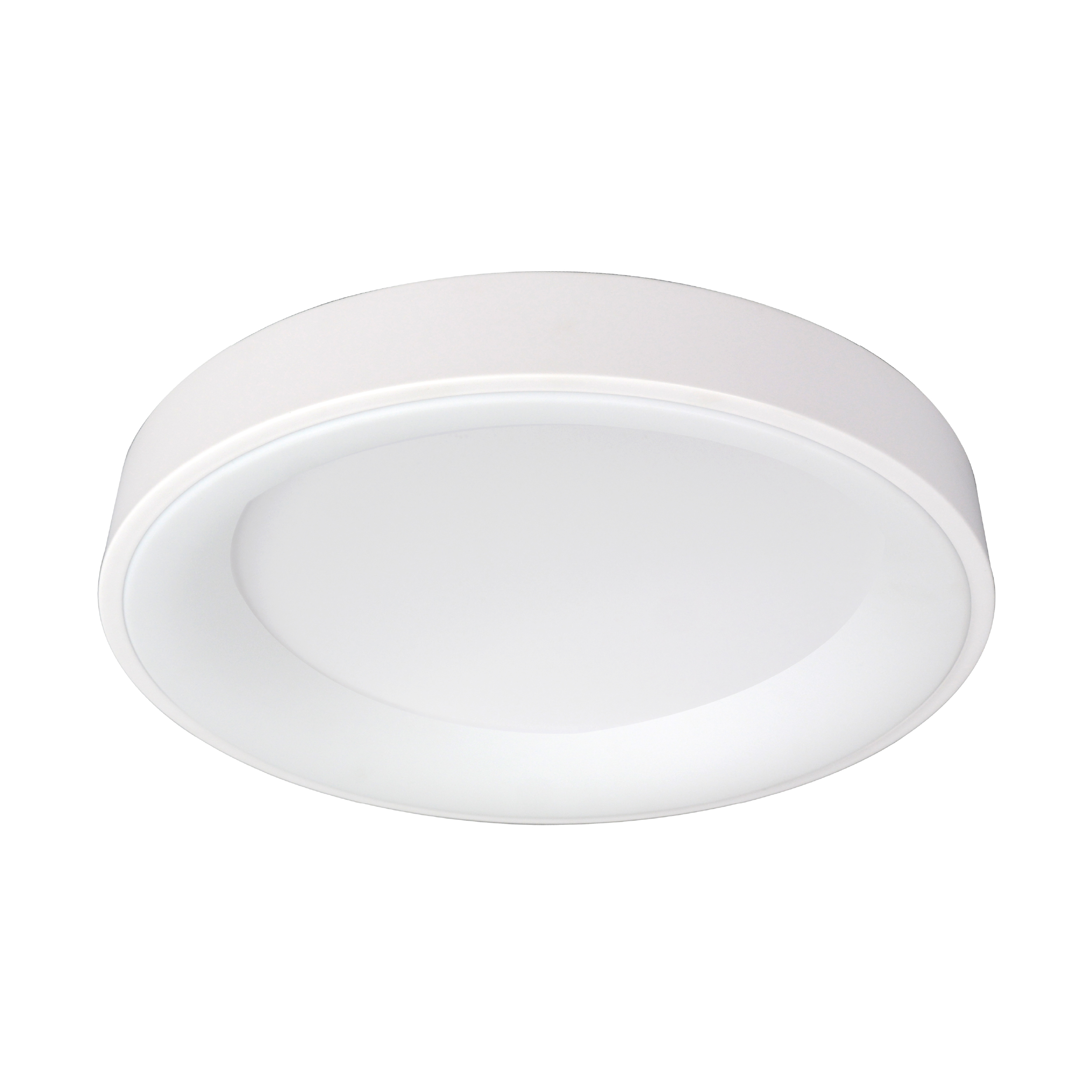 Plafón LED Redondo Blanco Ø48x9cm 48W 210mA CCT, de Aplicar