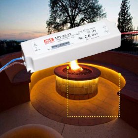Fuente Switching MEANWELL 12V 3A 36W, 90-264VAC Exterior IP67