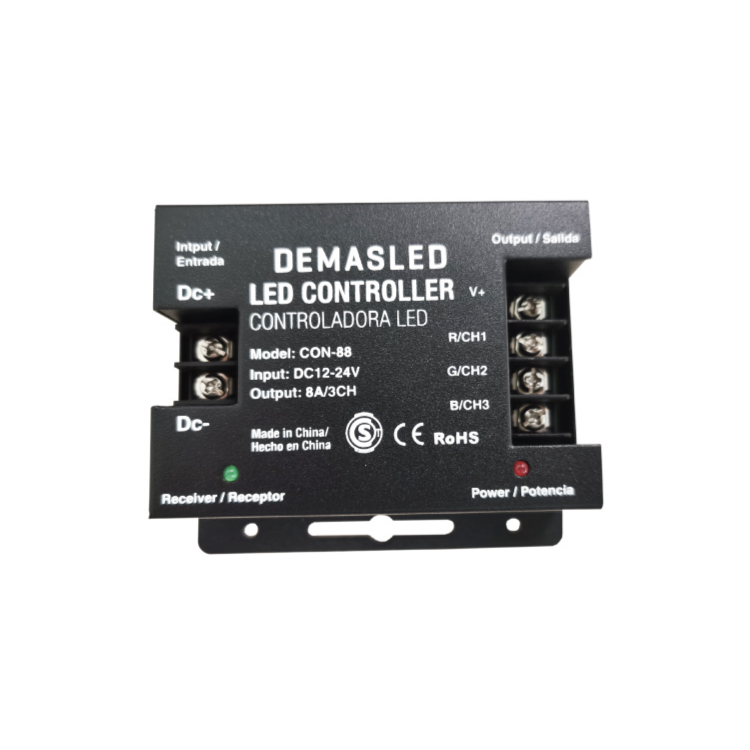 Controlador RGB Programable DEMASLED interior 12-24V 288-576W 24A