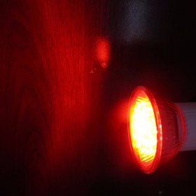 Bombilla LED GU10, 3W Rojo 625nm 120lm, NO dimerizable, 85-265Vac