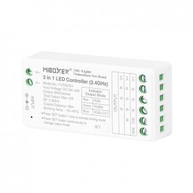 Controlador LED 3 en 1 RGB/RGBW/RGB+CCT Mi-Light 12-24V 12A 2.4GHz