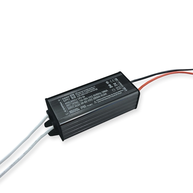 Driver, DC 36-63V 12-18 LEDs x 1W 280mA, Entrada: AC 100-265V