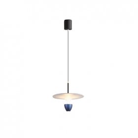 Lámpara Colgante Azul Diámetro 400x300mm Blanco Cálido 3000K