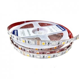 Tira LED RGB +3000°K SMD5050  12V 12W/m 600lm/m 60 LEDs/m 5m