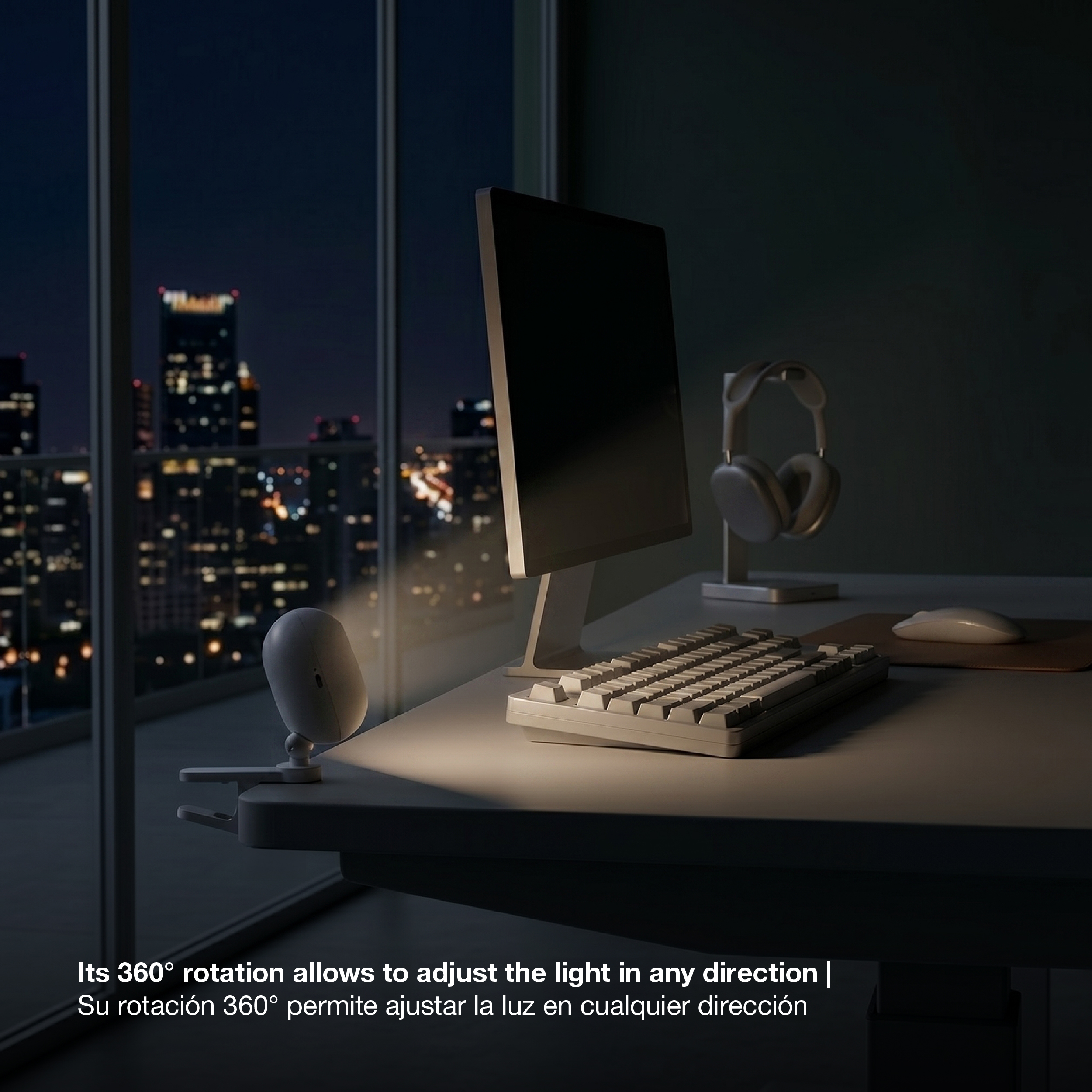Lámpara de Mesa LED Magnética Blanco 3W Mix Recargable 1800mAh