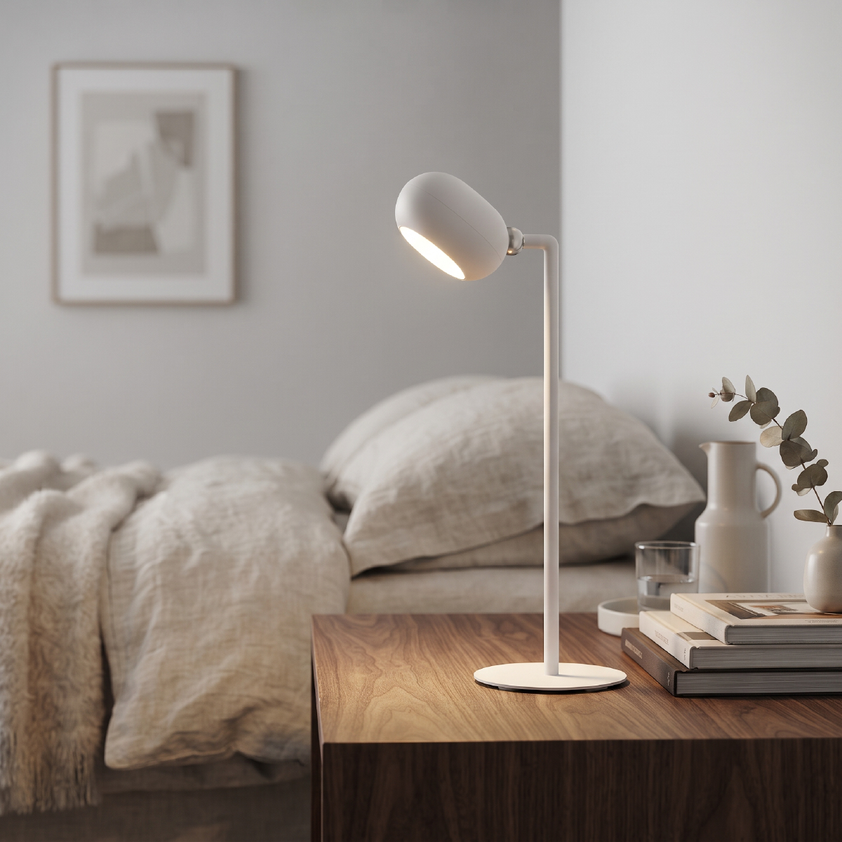 Lámpara de Mesa LED Magnética Blanco 3W Mix Recargable 1800mAh