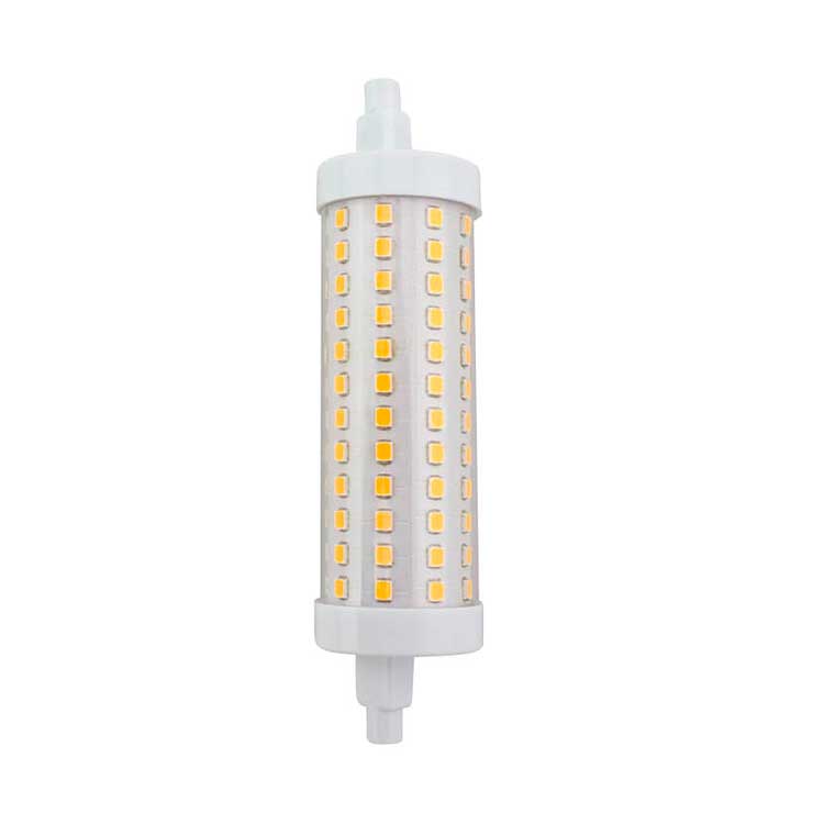 Bombilla Lineal R7s 118mm cálida 13W Dimerizable