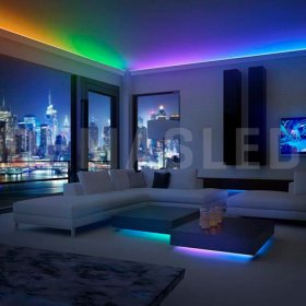 Tira LED RGB +2500°K SMD5050 24V 17W/m 1400lm/m  96LEDs/m 5m