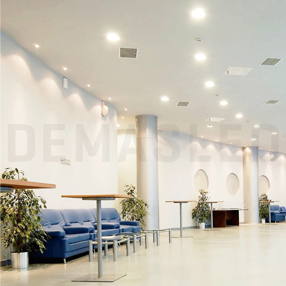 Panel LED redondo AJUSTABLE de 22cm 24W 2280lm Frío, Empotrar