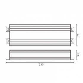 Fuente de Alimentación exterior IP67 400W 24V 