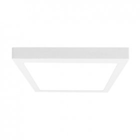 Plafón LED cuadrado blanco de 30x30cm, 24W 1920lm Frío, de aplicar