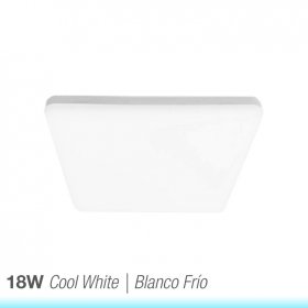 Panel LED cuadrado AJUSTABLE de 17x17cm 18W 1620lm Frío, Empotrar