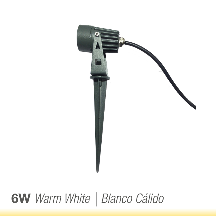 PINCHO DE JARDÍN ESTANCO 3W BLANCO CÁLIDO 3000°K 220V