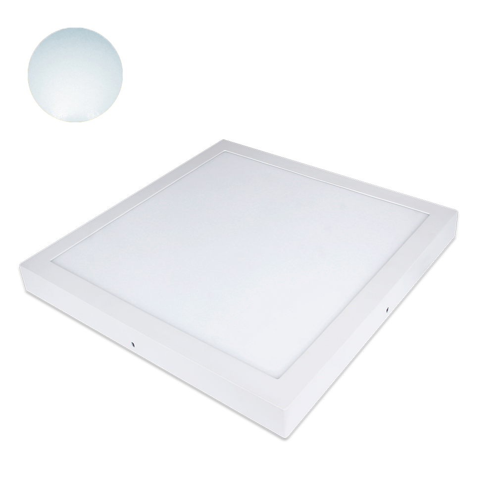 Plafón cuadrado de superficie 6W 120x120mm Blanco Frío 6000°K