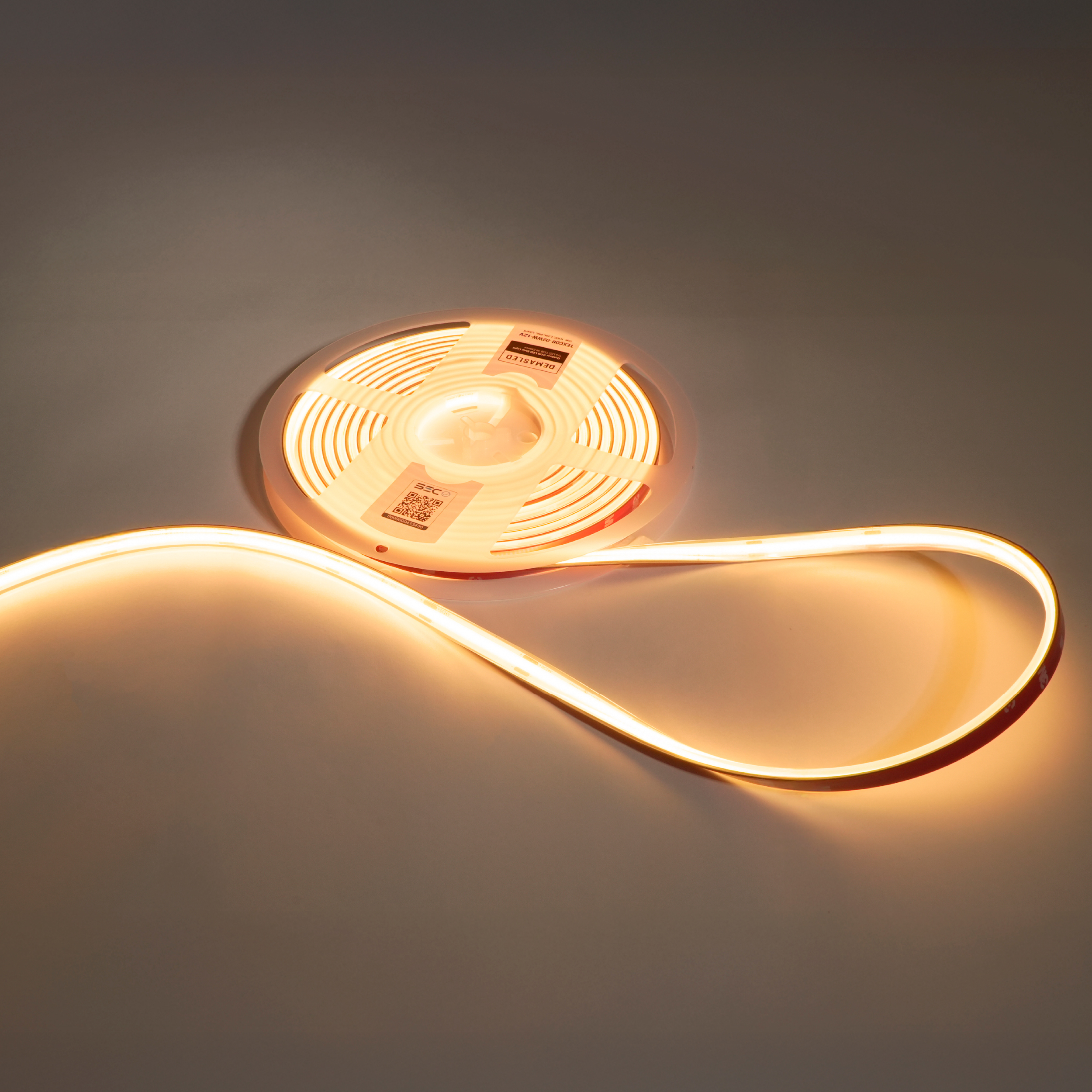Tira LED COB 12V 11W/m Blanco Cálido 3000°K 959lm/m 10mm IP68, 5m