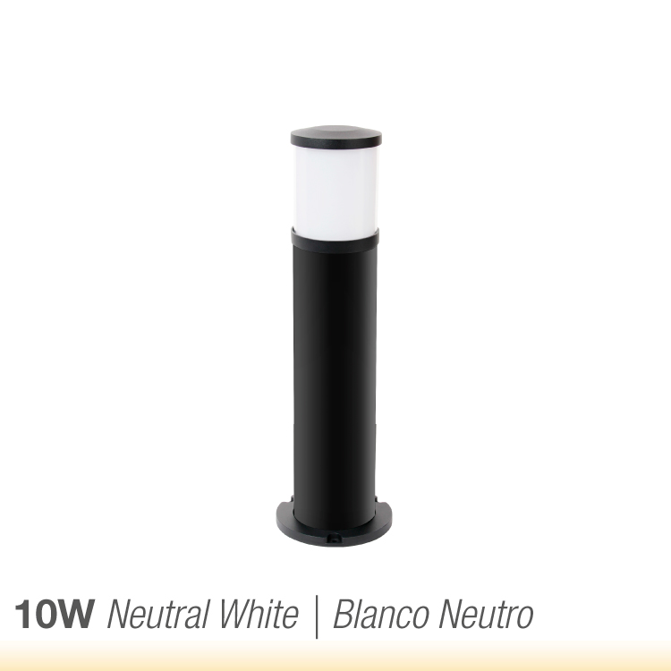 Baliza Exterior 10W 280lm Blanco Neutro 4000K 60cm 85-265V IP65