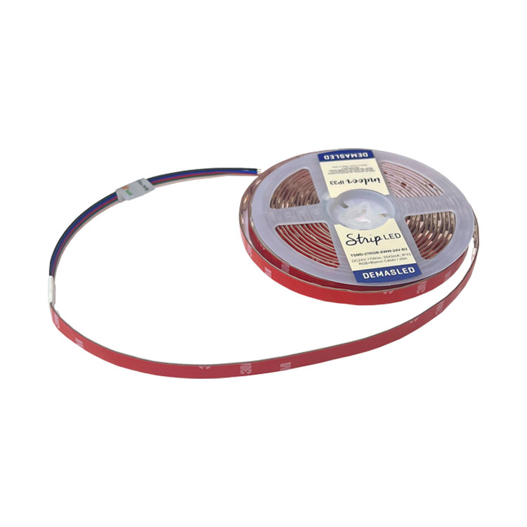 Tira LED RGB +2500°K SMD5050 24V 17W/m 1400lm/m  96LEDs/m 5m