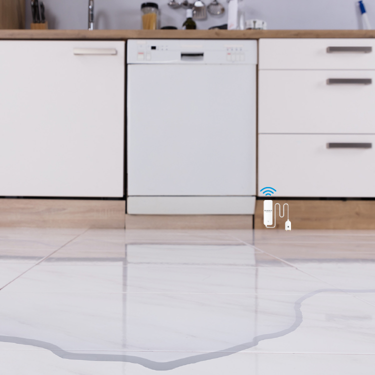Sensor de agua Inteligente Smart House, 2.4GHz, Smart Life App