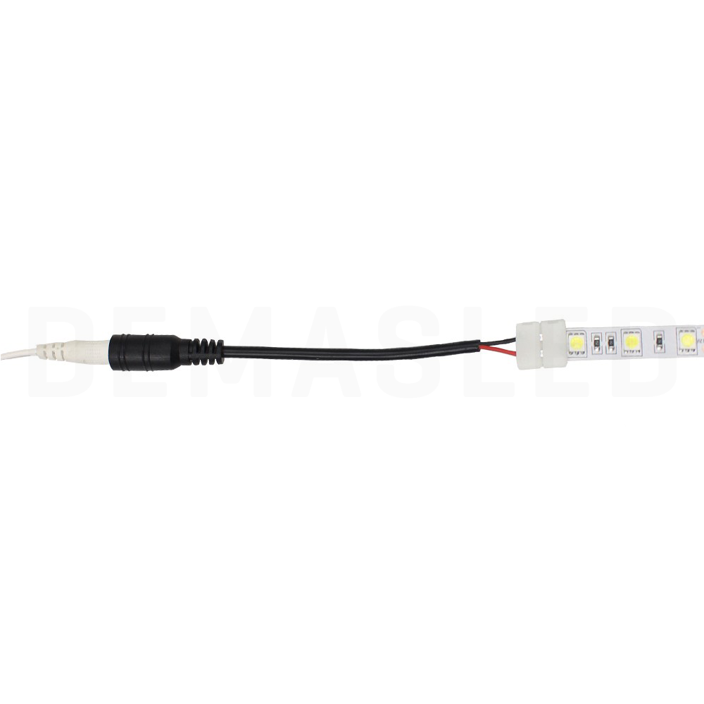 Conector con Adaptador para Fuente, tiras SMD5050 monocromáticas