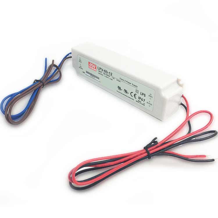Fuente Switching MEANWELL 24V 2.5A 60W, 90-264VAC Exterior IP67