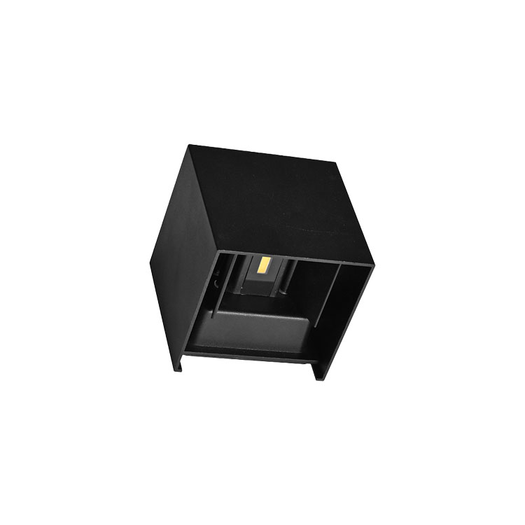Aplique LED 10W Negro Bidireccional Exterior Blanco Cálido 3000°K
