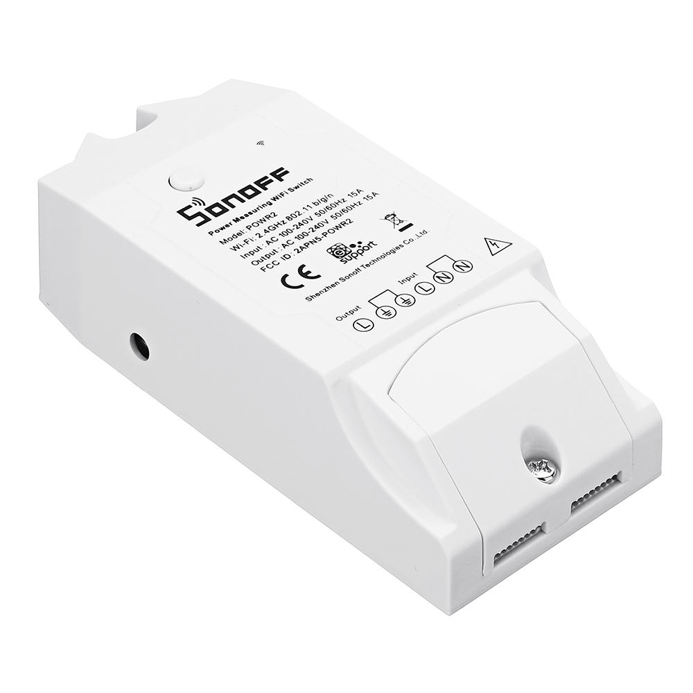 Receptor WIFI  POW R2 ON/OFF 3500W con Monitoreo de Consumo Eléctrico