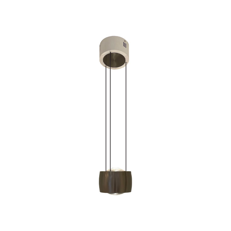 Lámpara Colgante Titanio Negro Diámetro Ø128mm, Blanco Cálido 3000K